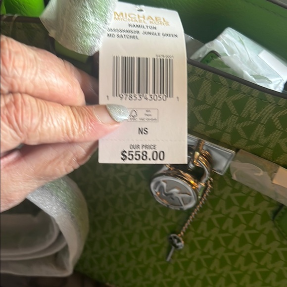 Michael Kors Lime Green Tote and Wallet Combo - Picture 3 of 9